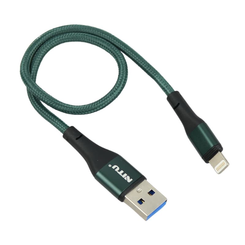 کابل USB به لایتنینگ نیتو NITU NC34 طول 30 سانتیمتر 2.4 آمپر — تصویر ۲