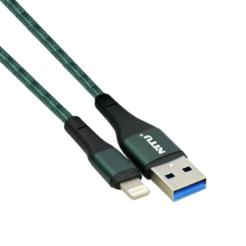 کابل USB به لایتنینگ نیتو NITU NC34 طول 30 سانتیمتر 2.4 آمپر — تصویر ۳