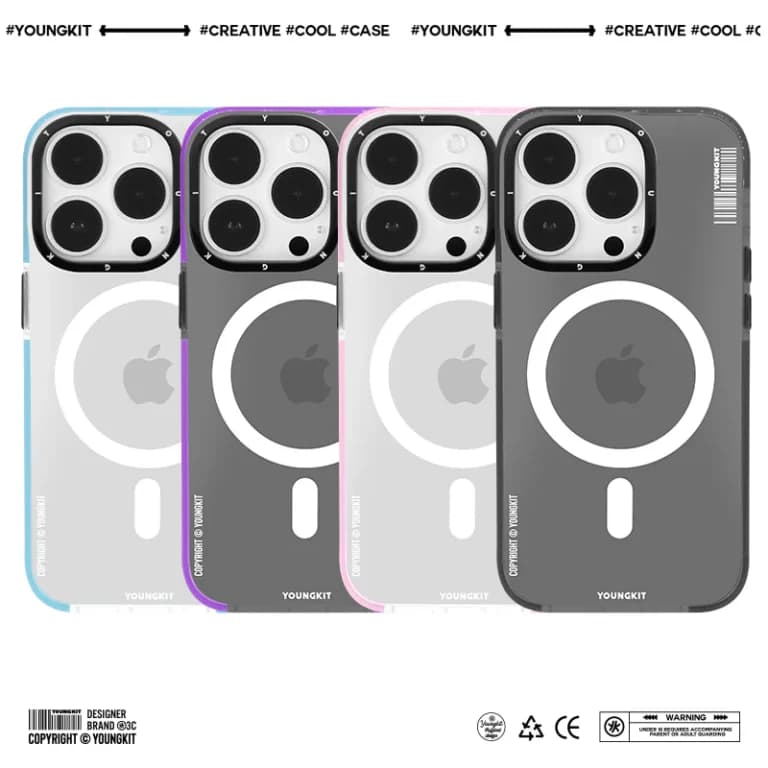 کاور YOUNGKIT مدل Basic LingLong MagSafe Series مناسب برای iPhone 14 ProMax — تصویر ۴