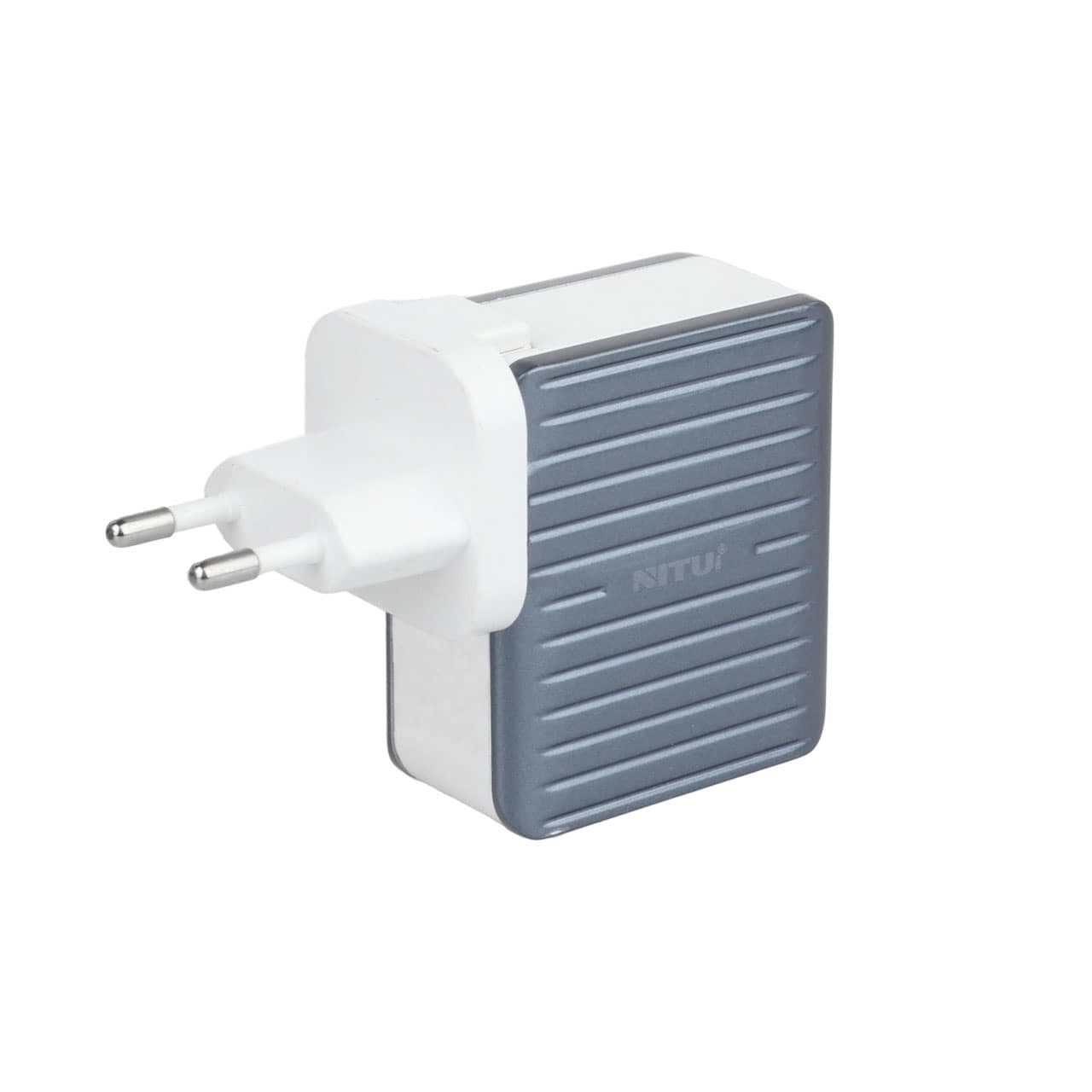 شارژر دیواری سوپر فست شارژ QC3.0+PD نیتو NITU NTPD19 با کابل Type-C به Type-C — تصویر ۳