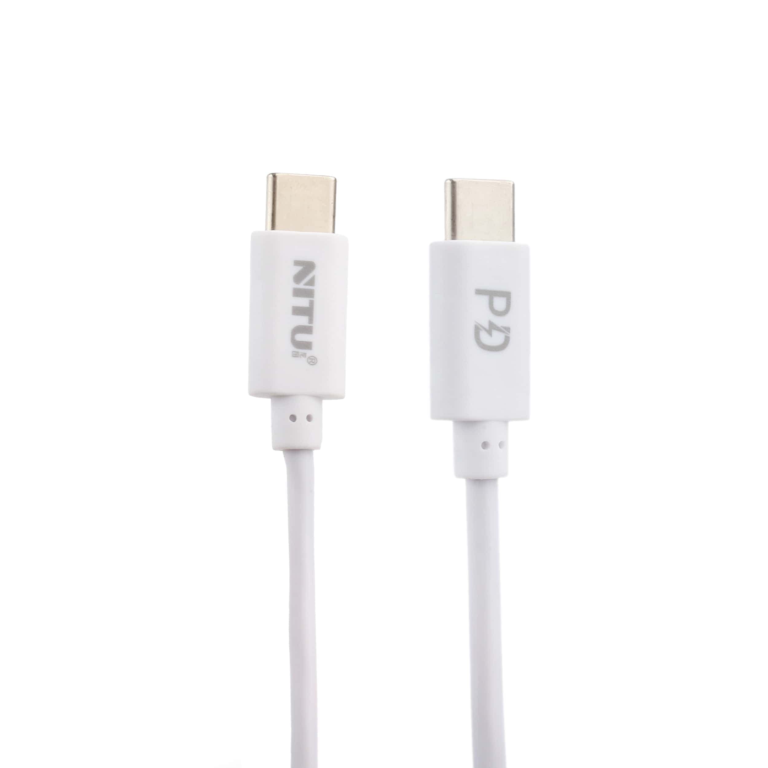 شارژر دیواری سوپر فست شارژ QC3.0+PD نیتو NITU NTPD19 با کابل Type-C به Type-C — تصویر ۷