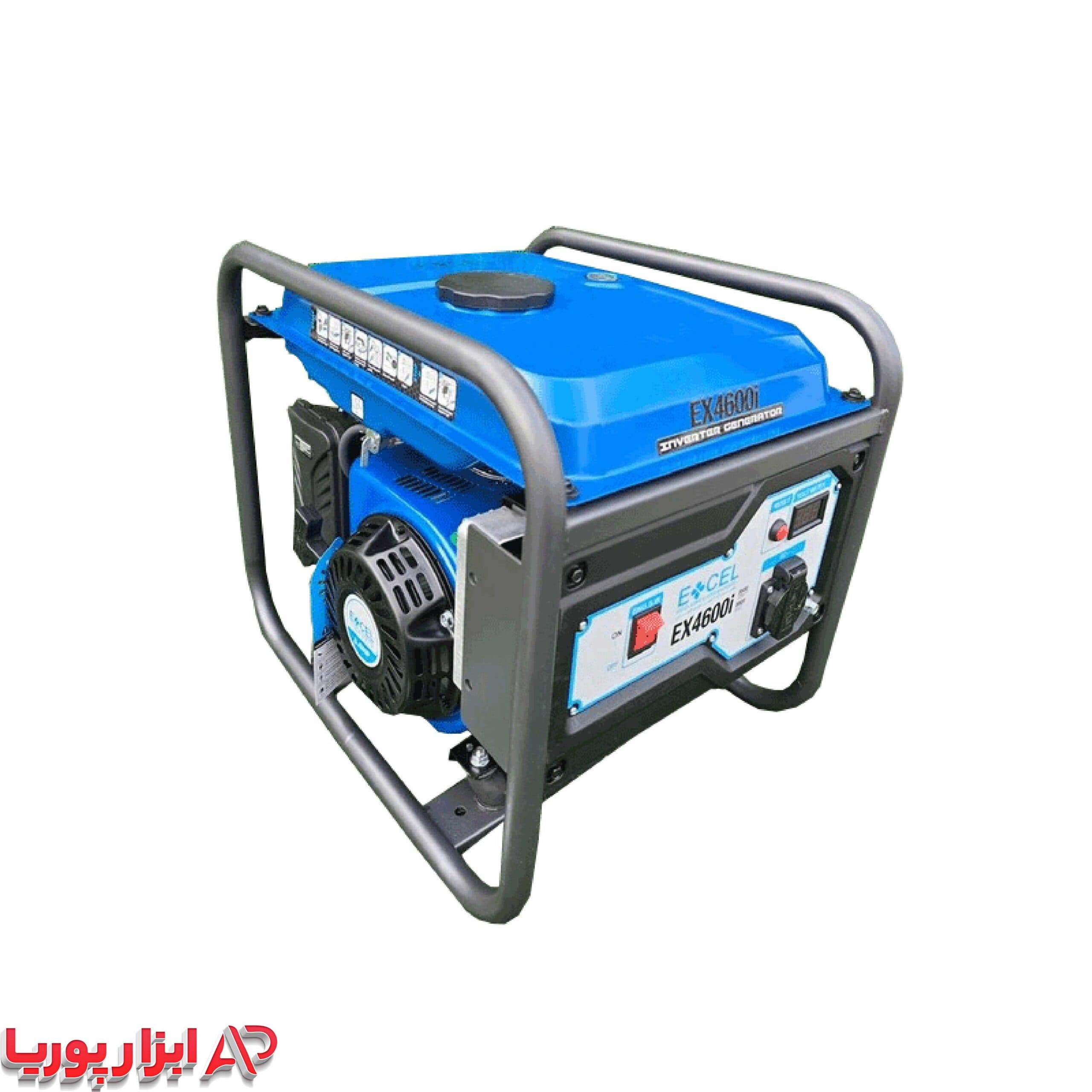 موتور برق بنزینی اکسل مدل EX4600i ظرفیت ۳.۸ کیلووات تک فاز