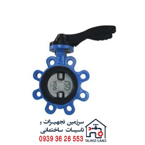 شیر پروانه ای لاگ گیربکس دار چدنی PN16 سایز 10 اینچ وگ ایران (بی همتا)