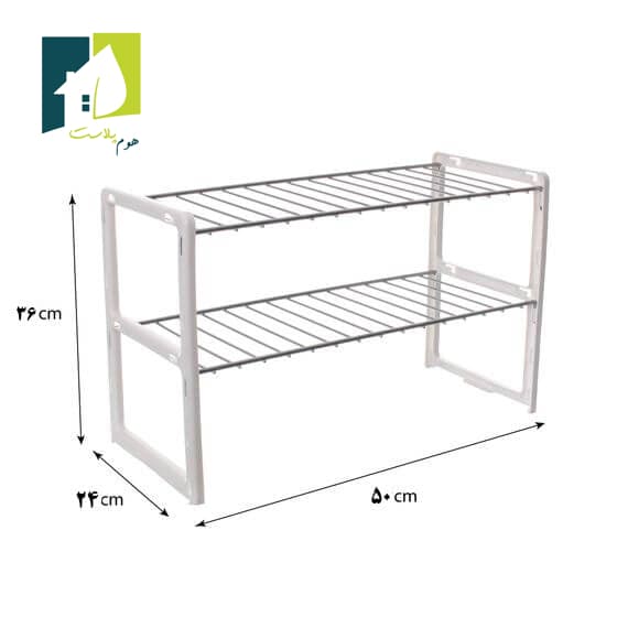 راف ارگانایزر دو طبقه کابینت تاشو