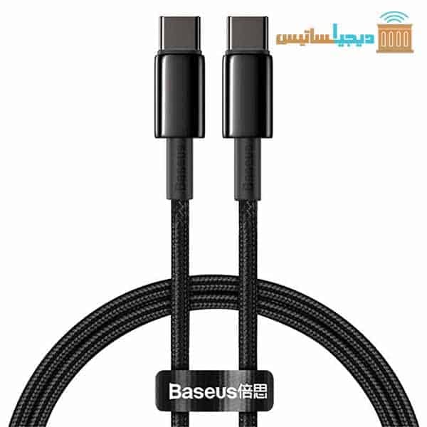 کابل تبدیل فست شارژ دو سر تایپ سی Baseus CATWJ-01