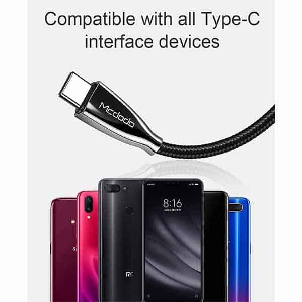 کابل فست شارژ Mcdodo CA-5891 Type-C to Type-C — تصویر ۵