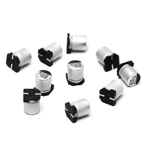 خازن SMD الکترولیت 1500uF / 6.3V سایز 10×10 بسته 10 تایی