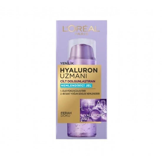 ژل مرطوب کننده وآبرسان لورال حجم50میلLOREAL PARIS Hyaluron Uzmani