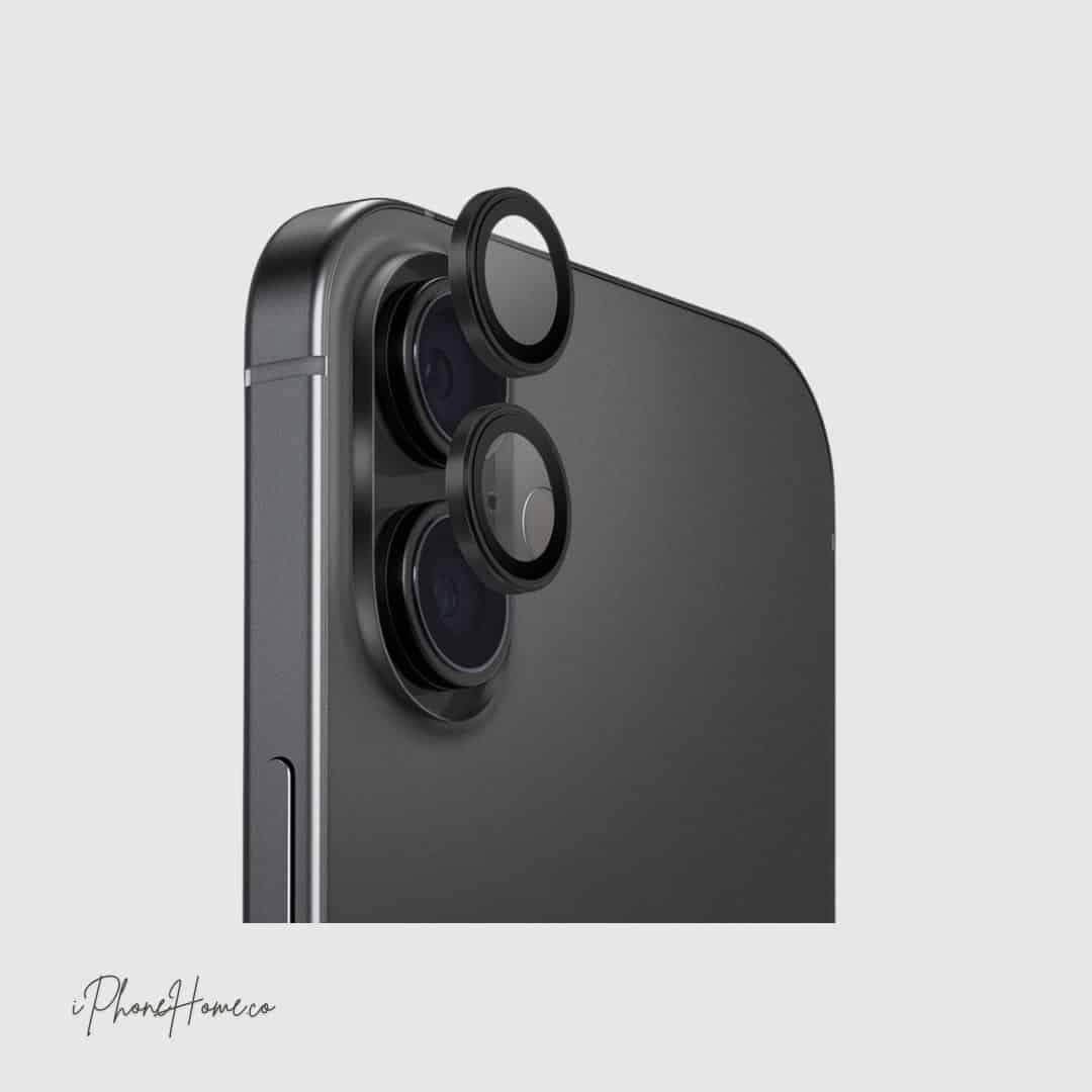 محافظ لنز یونیک aluguard مشکی مناسب iPhone 17 (9109)