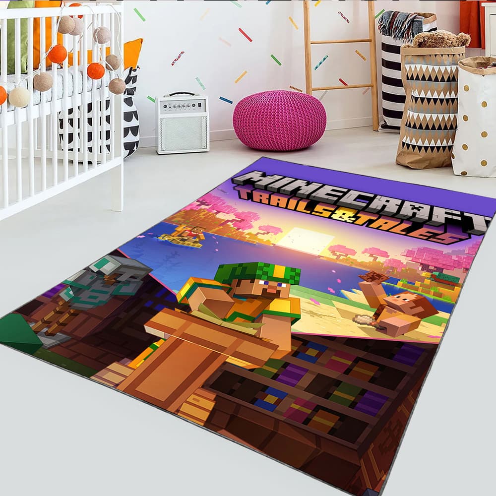 فرش فانتزی سه بعدی طرح ماینکرافت WAs-3497
