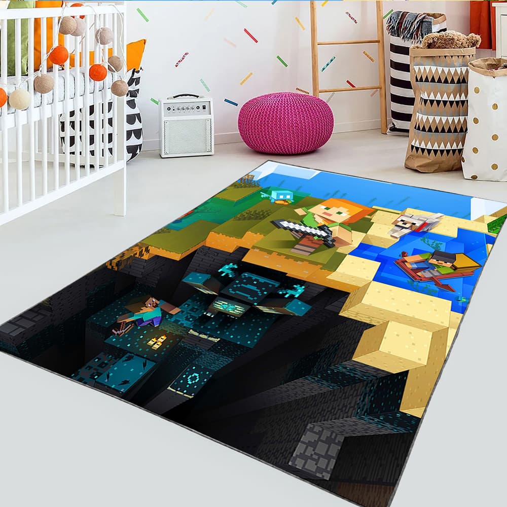 فرش گیمینگ طرح بازی ماینکرافت WAs-3493