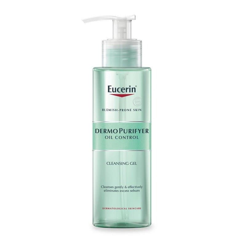 ژل شستشوی صورت ایسرین پوست چرب200میلEucerin DERMO PURIFYER OIL CONTROL