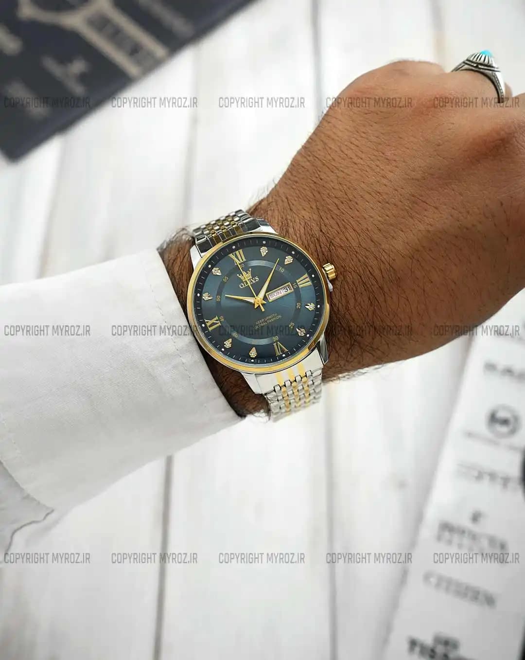 ساعت مچی مردانه اولوز OLEVS مدل 5513-SGB کد 2678 — تصویر ۲