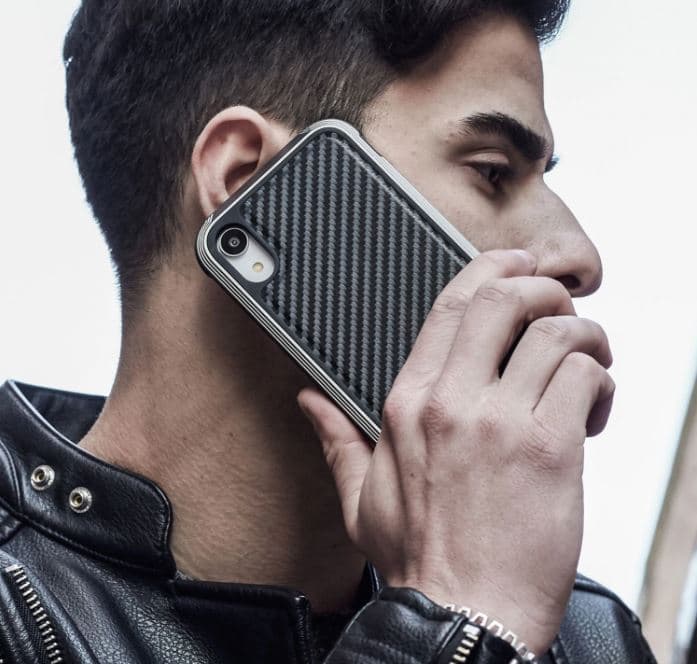 کاور ایکس-دوریا مدل DEFENSE LUX طرح کربن مناسب برای گوشی موبایل اپل IPHONE XR — تصویر ۴