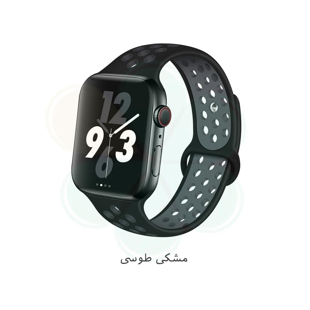 بند سیلیکونی طرح Nike مناسب اپل واچ ۴۲/۴۴/۴۵ میلی متری — تصویر ۸