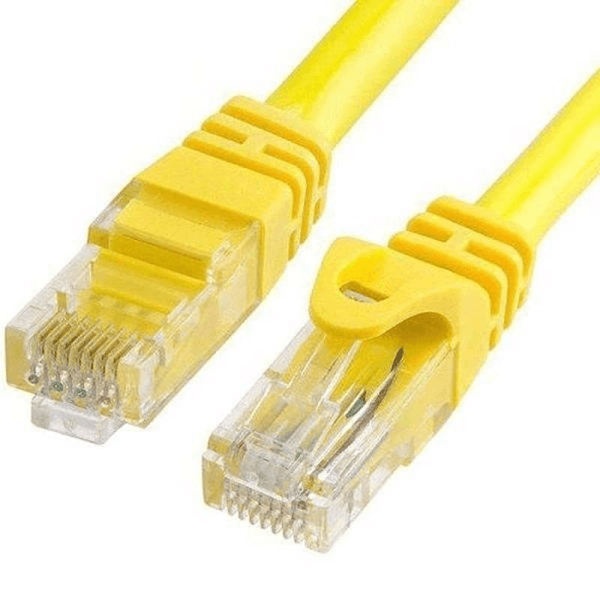 کابل شبکه CAT5 UTP متراژ 1 اسکار GOLD OSCAR رنگ زرد