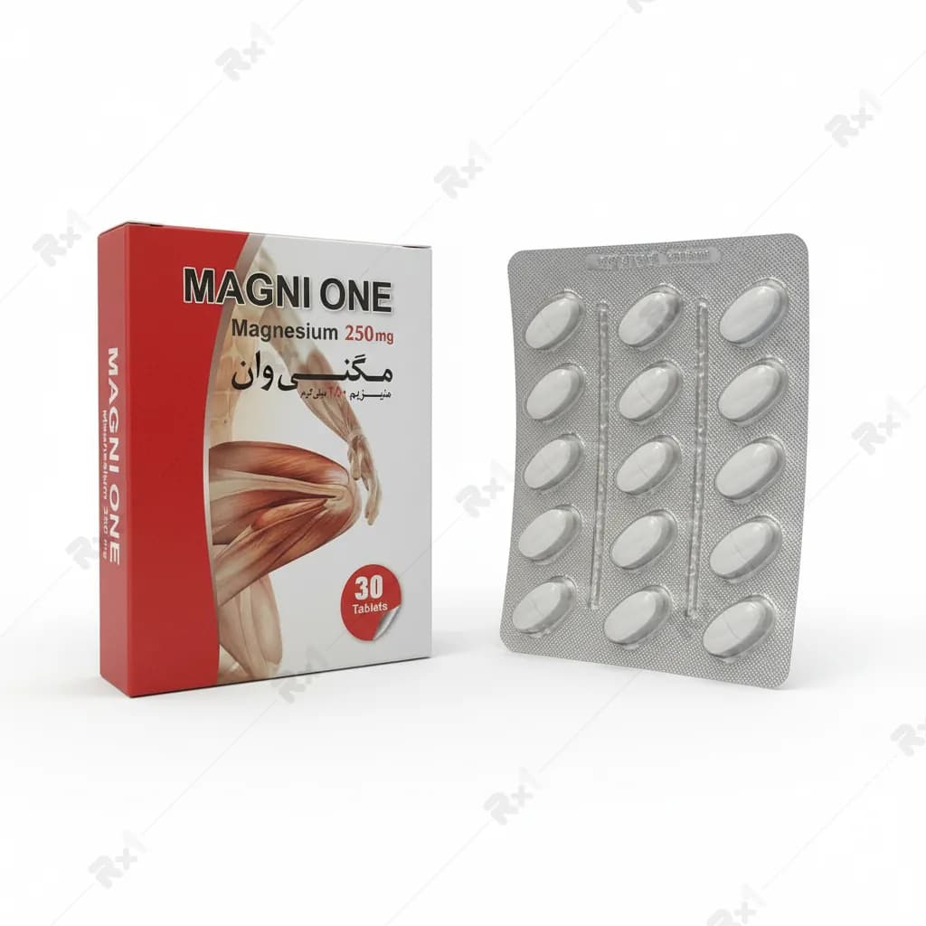 قرص مگنی وان منیزیم 250 میلی گرم بسته 30 عددی