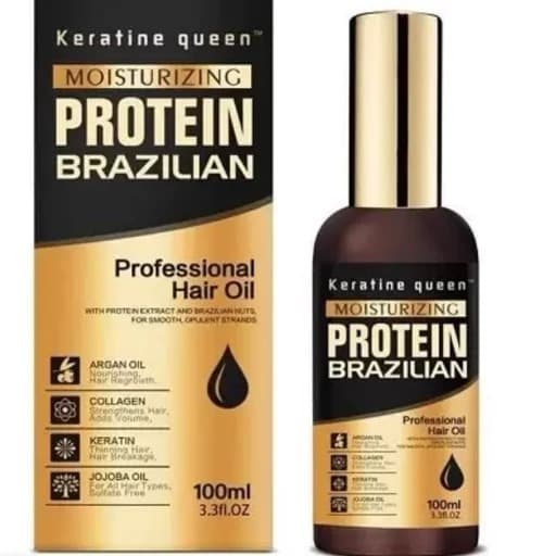 روغن آرگان پروتئین کراتین کویین queen بدون سولفات 100 میل