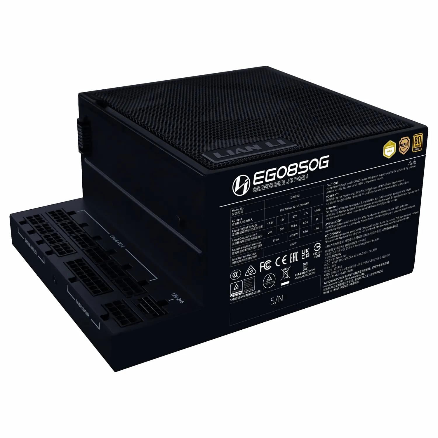 منبع تغذیه لیان لی Edge 850 bk