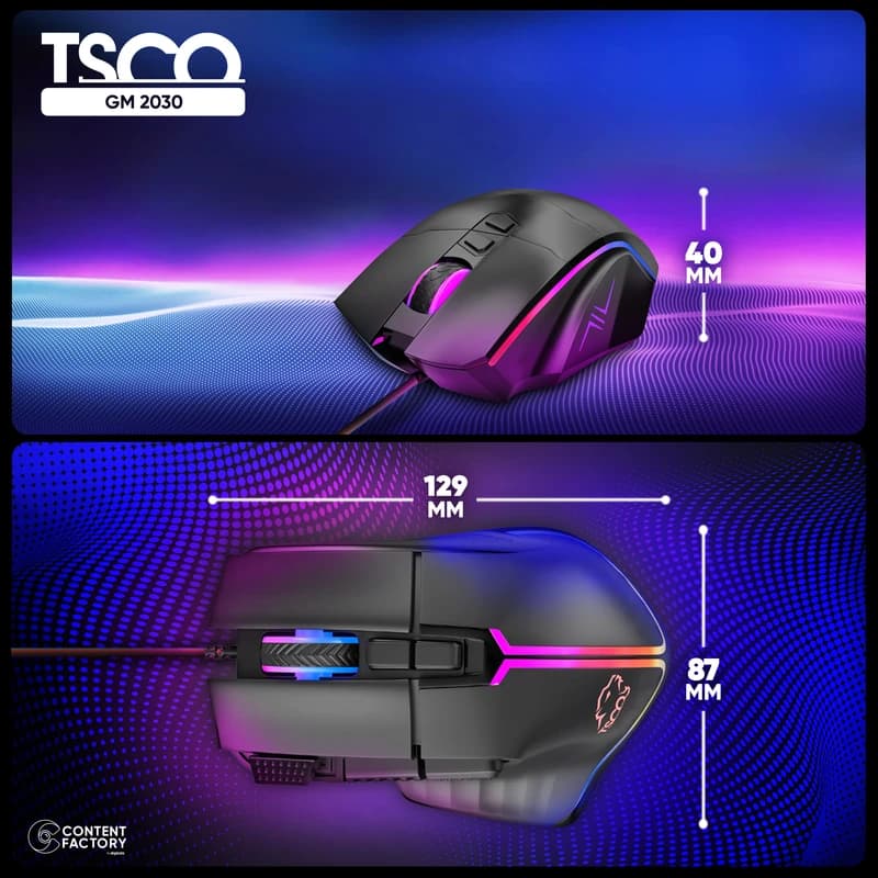 موس مخصوص بازی تسکو مدل GM 2030 — تصویر ۲