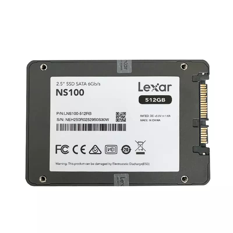 حافظه اس اس دی اینترنال لکسار مدل Lexar NS100 512GB کارکرده — تصویر ۷