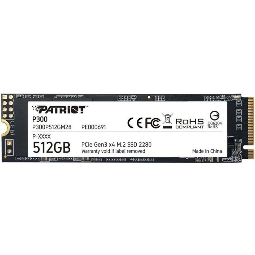 حافظه اس اس دی اینترنال پتریوت P300 M.2 2280 NVMe ظرفیت 512 گیگابایت کارکرده
