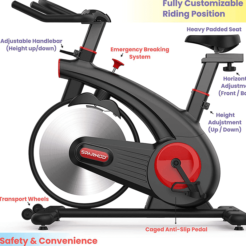 دوچرخه اسپینینگ اسپارنود فیتنس Sparnod Fitness SSB-15 — تصویر ۲