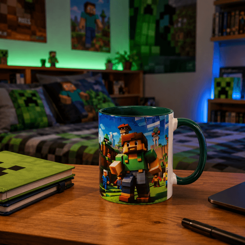 ماگ سرامیکی طرح ماینکرفت (Minecraft)