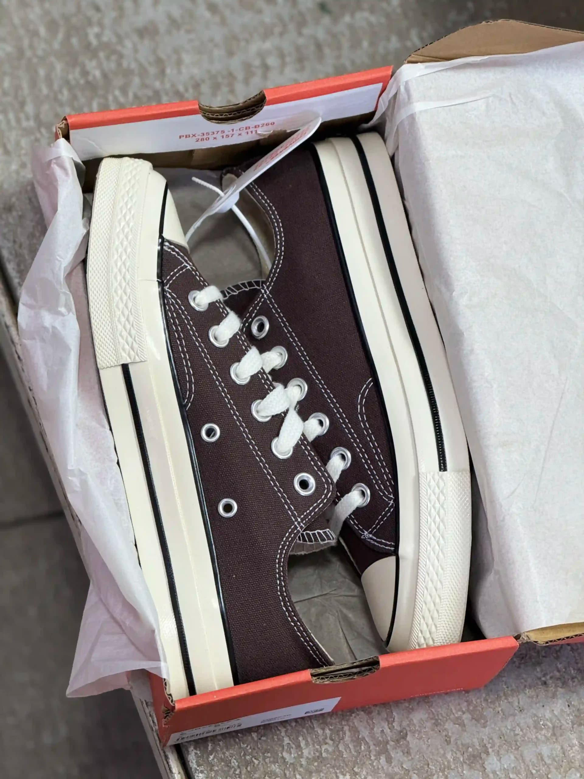 کانورس ساق کوتاه قهوه ای – Converse Chuck 70 low brown — تصویر ۶