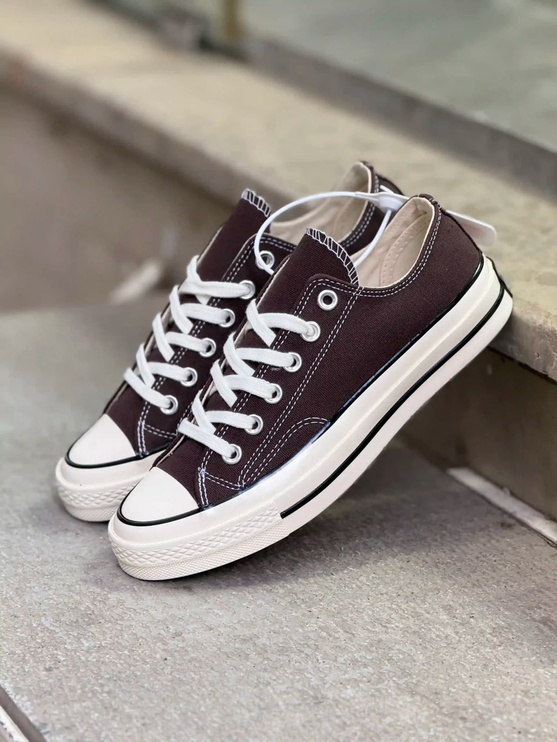 کانورس ساق کوتاه قهوه ای – Converse Chuck 70 low brown