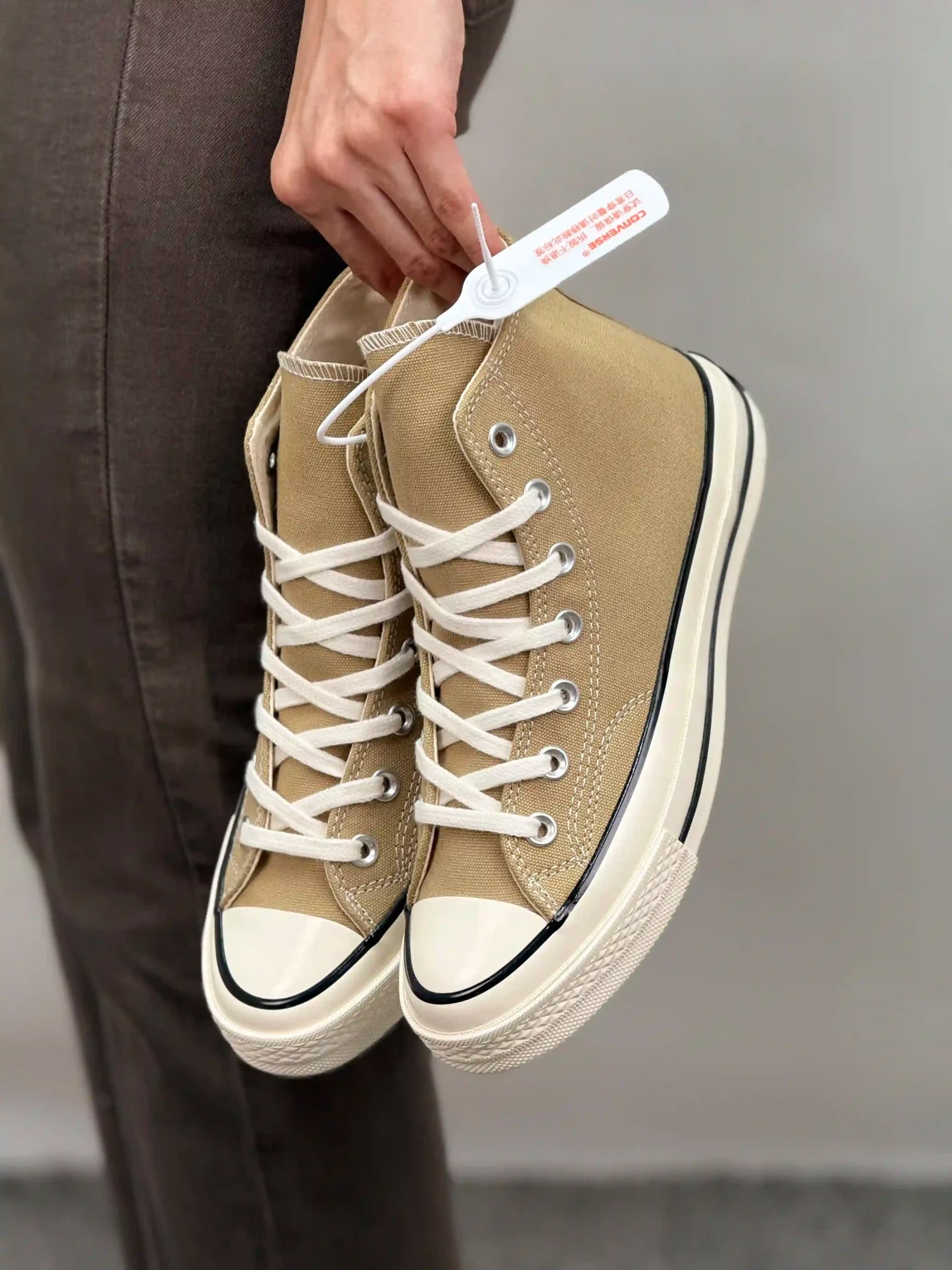 کانورس ساقدار خاکی – Converse Chuck 70 high khaki