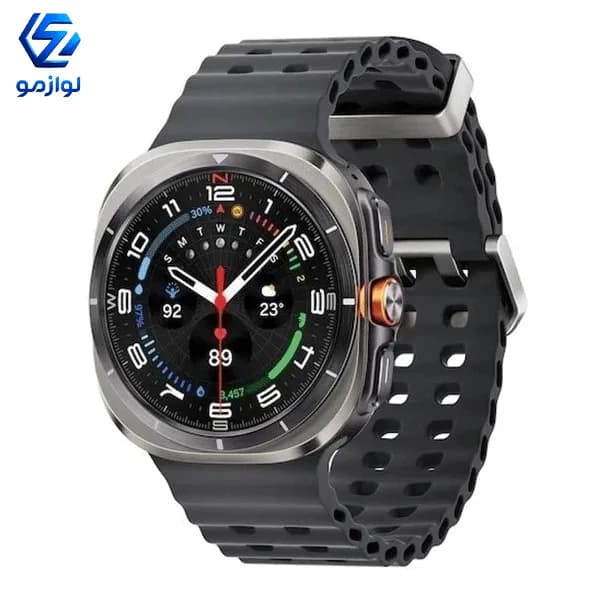 ساعت هوشمند سامسونگ Galaxy Watch Ultra با صفحه سوپر امولد و بند سیلیکون — تصویر ۳