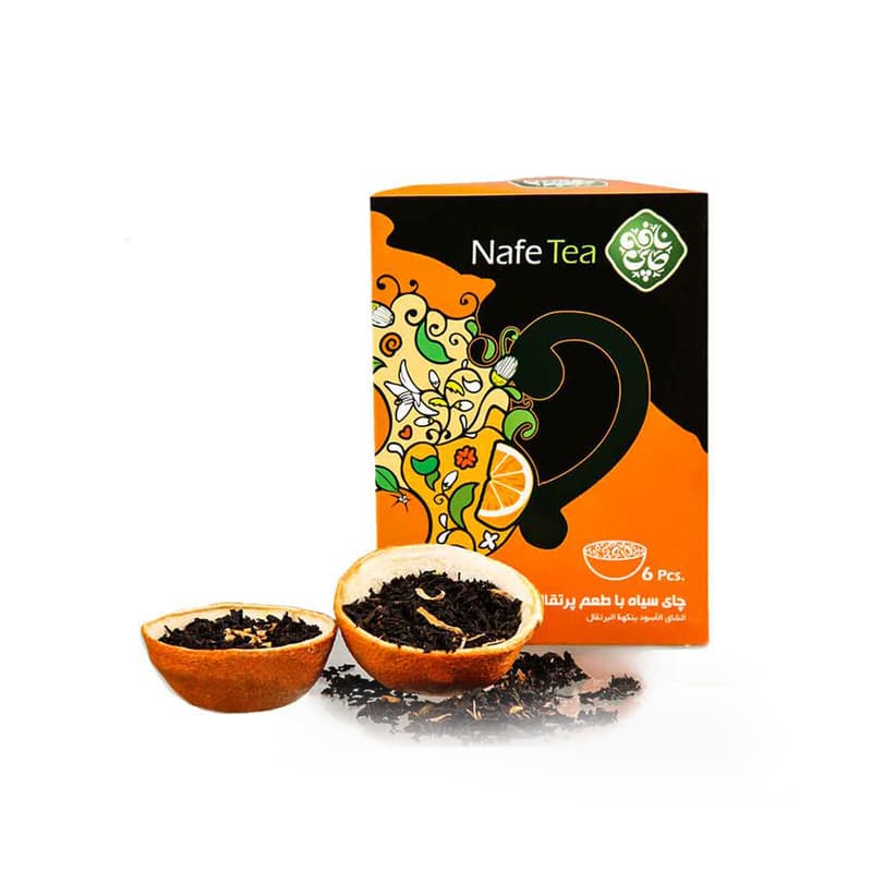 چای سیاه با طعم پرتقال نافه - 81 گرم بسته 6 عددی — تصویر ۲