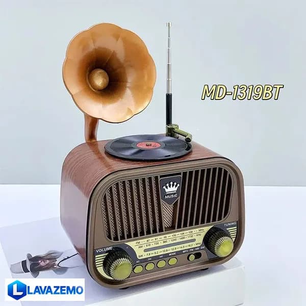 رادیو مییر مدل MD-1319BT طرح گرامافون — تصویر ۲
