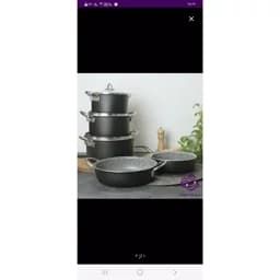 سرویس قابلمه گرانیتی 8پارچه ضخیم درجه1 ارسال رایگان وفوری — تصویر ۲