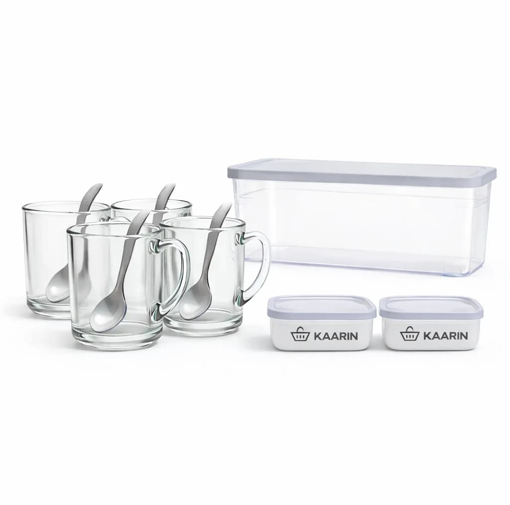 سرویس چای خوری 11 پارچه 4 نفره کارین مدل همنشین — تصویر ۴