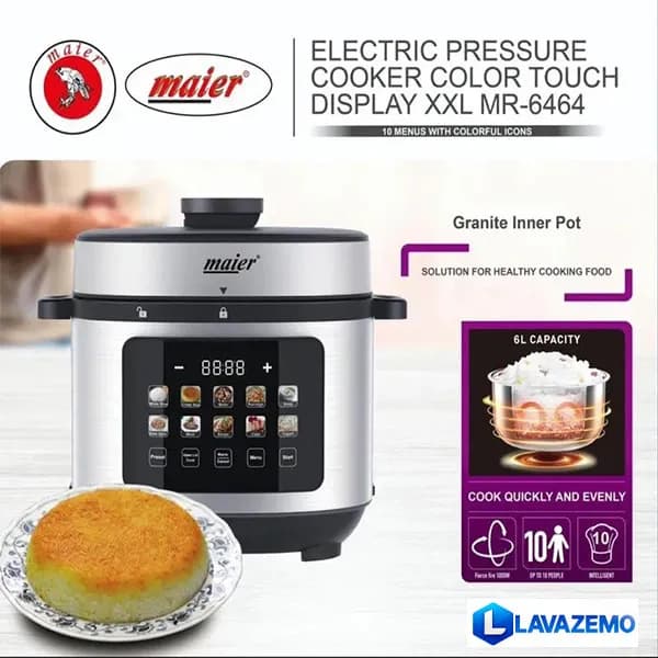 پلوپز مایر MR-6464 ظرفیت 6 لیتر — تصویر ۲