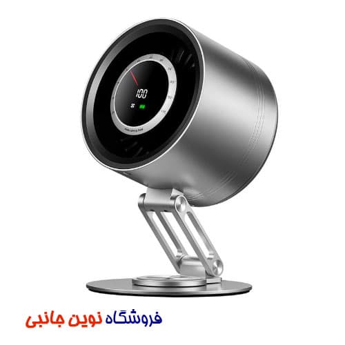 فن خنک کننده شارژِی رومیزی مدل H6-V8 بدنه فلزی ا H6-V8 CANON Rechargeable Metal Desktop Stand Folding (تک / عمده )