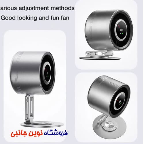 فن خنک کننده شارژِی رومیزی مدل H6-V8 بدنه فلزی ا H6-V8 CANON Rechargeable Metal Desktop Stand Folding (تک / عمده ) — تصویر ۵