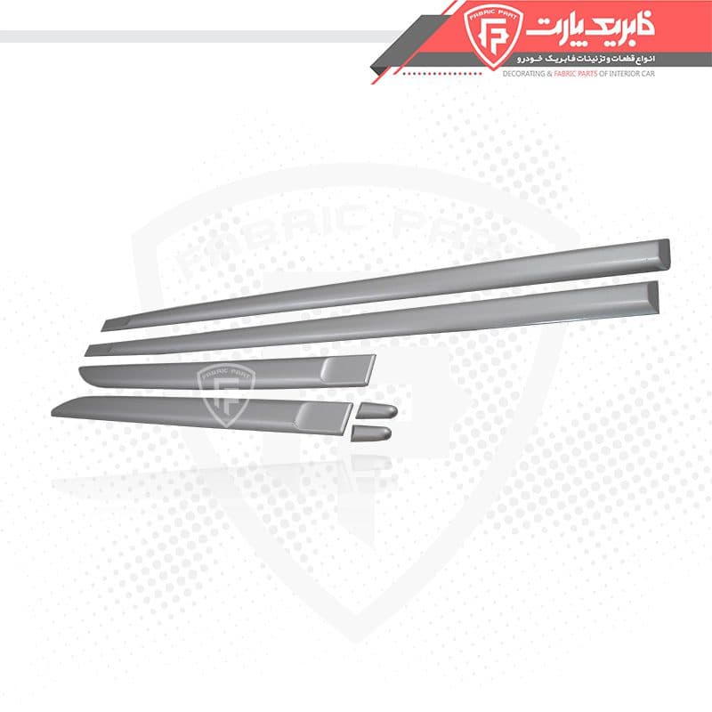 زه پلاستیکی روی درب پراید 132 کامل نقره ای فابریک پارت — تصویر ۲