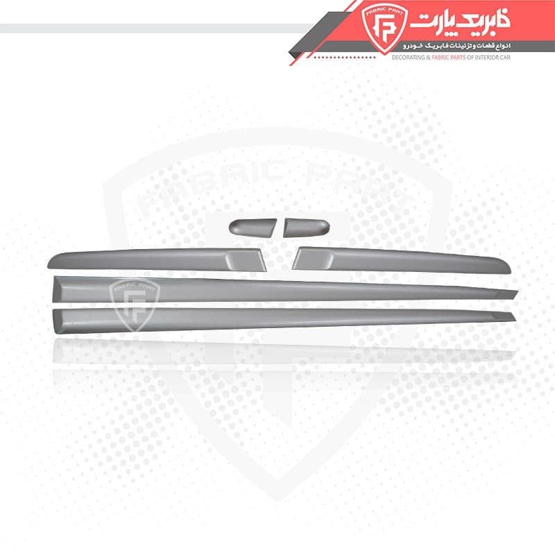 زه پلاستیکی روی درب پراید 132 کامل نقره ای فابریک پارت