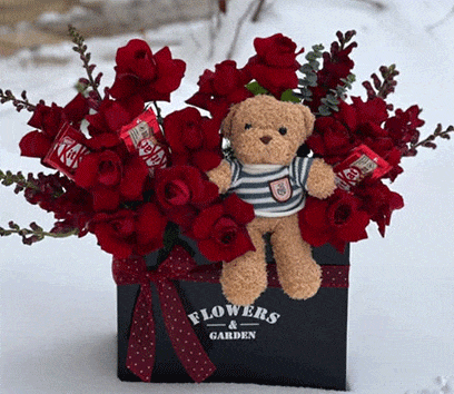 باکس گل خرس برفی 1134