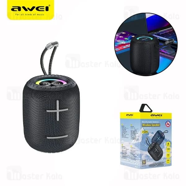 اسپیکر بلوتوث اوی Awei Y526 توان 6 وات رم و فلش خور — تصویر ۴