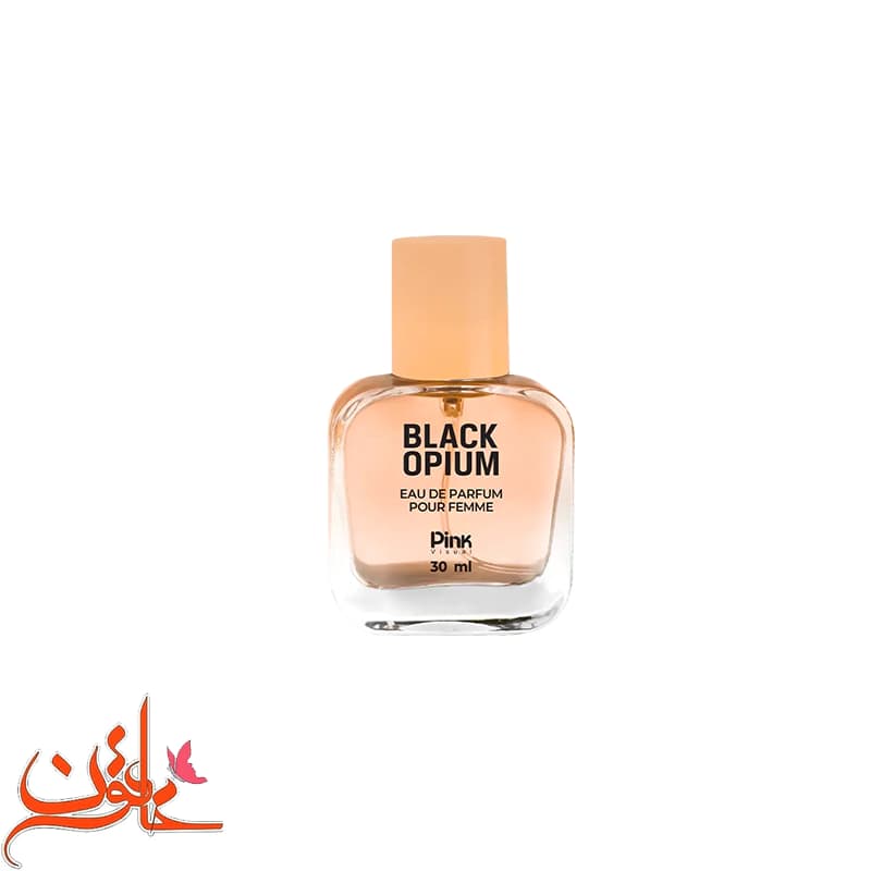 عطر جیبی زنانه پینک ویژوآل مدل Black Opium حجم 30 میلی لیتر