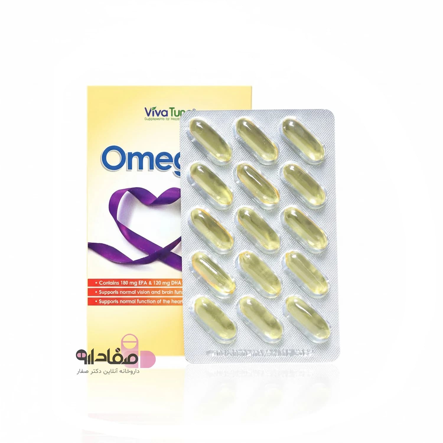 کپسول نرم ژلاتینی امگا 3 ویواتیون 30 عدد | Viva Tune Omega 3 Softgels 30 Capsules