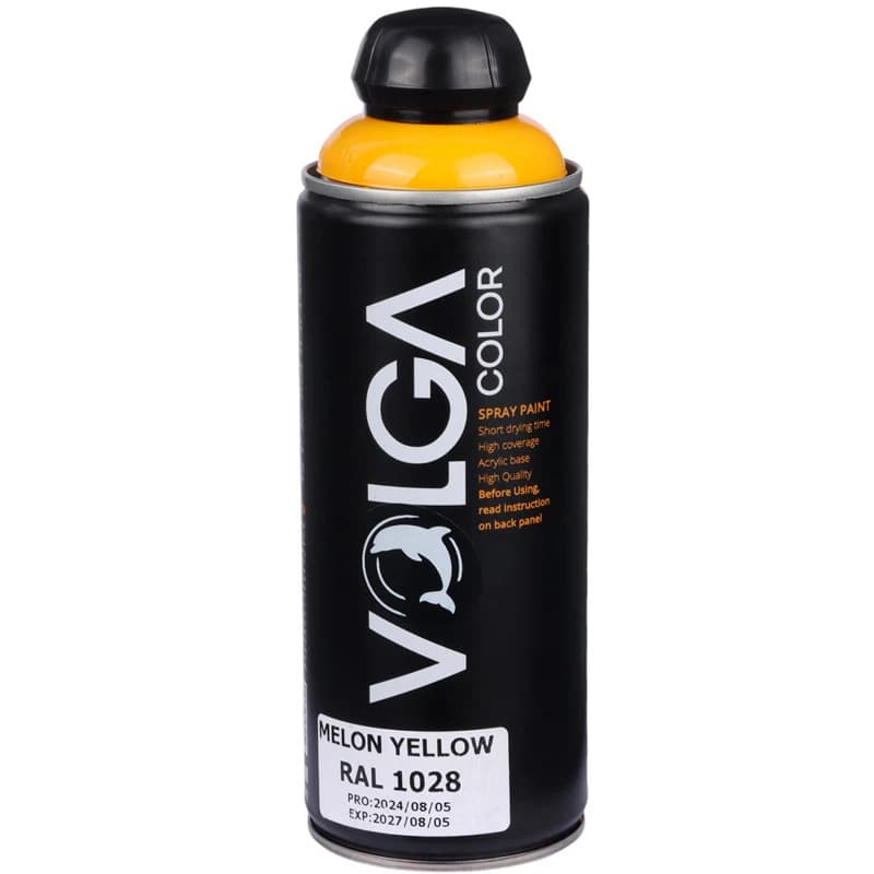 اسپری رنگ زرد Volga Color RAL 1028 400ml