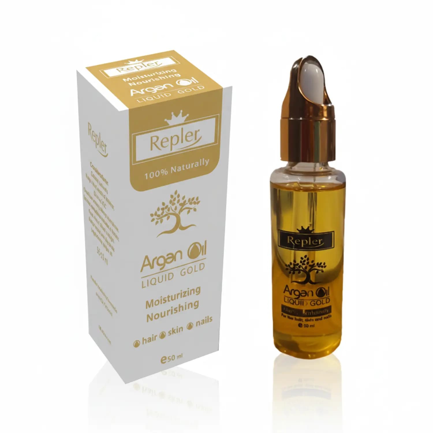 روغن مو و بدن رپلر مدل آرگان حجم 50 میلی لیتر | Repler Argan Oil