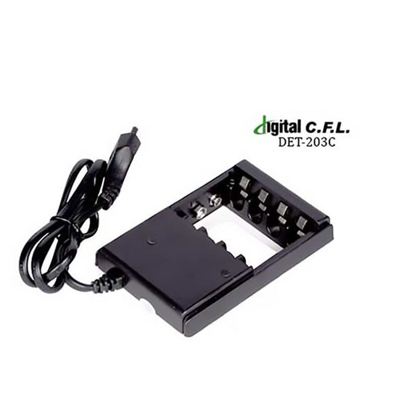 شارژر باطری Digital C.F.L DET-203C ا Digital C.F.L DET-203C 4 Battery Charger کد 1237 — تصویر ۳