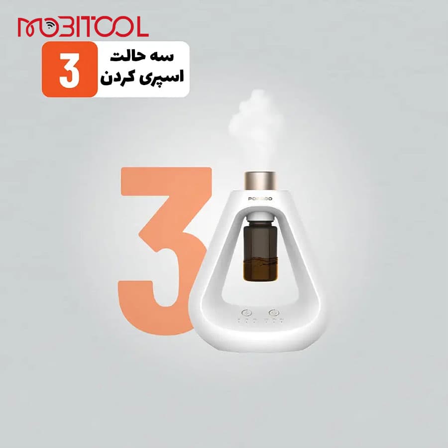 خوشبو کننده و بخور هوشمند پرودو Porodo Lifestyle Aroma Sphere Waterless Diffuser PD-LFST107-WH — تصویر ۷