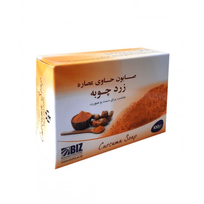 صابون دست و صورت زردچوبه 100 گرمی